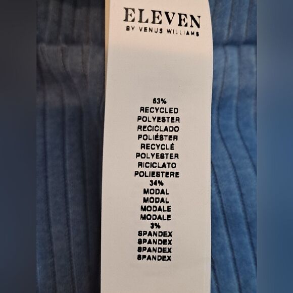 EleVen by Venus Williams Blue Razzle Dazzle Tennis Short Drawstring Waist- S NWT - Picture 6 of 9